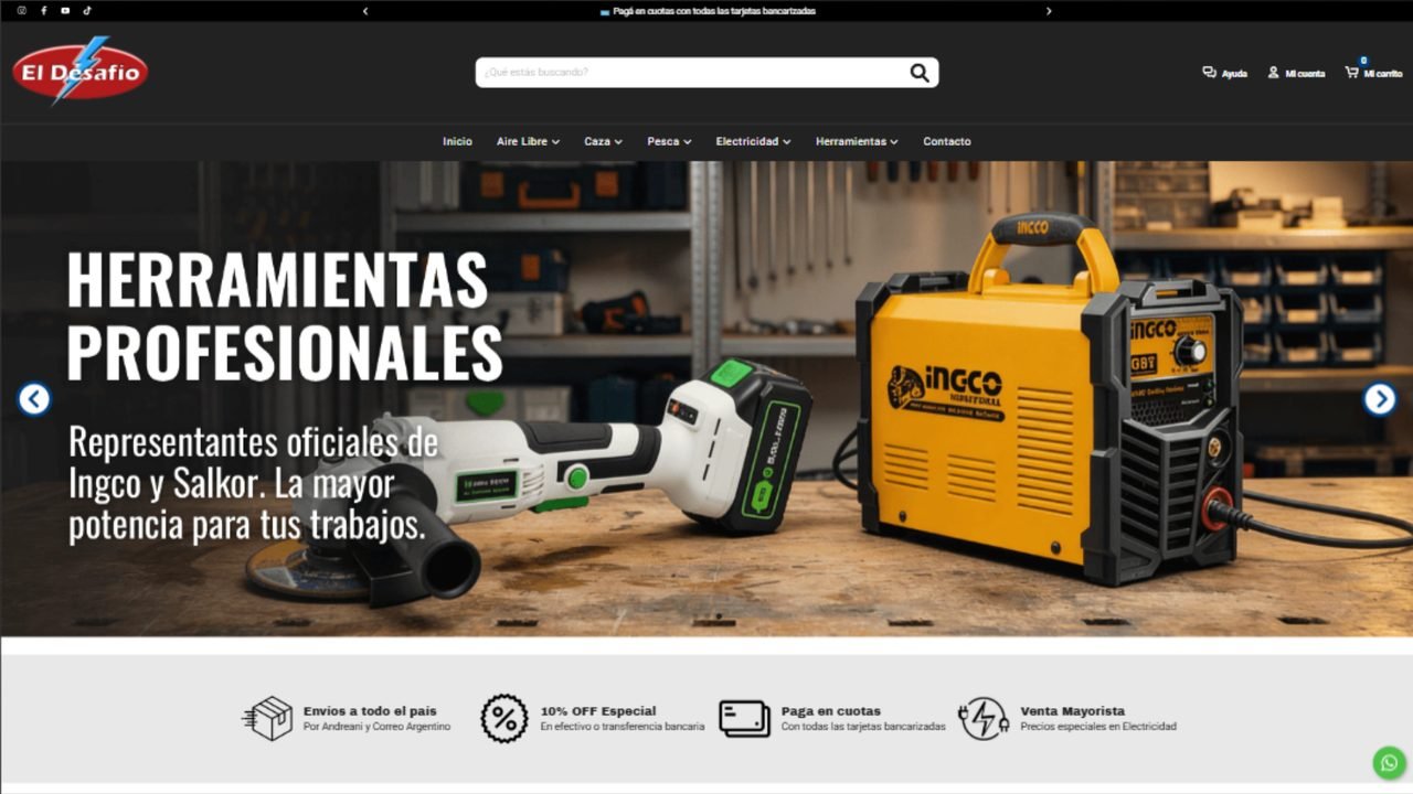 Tienda online El Desafío